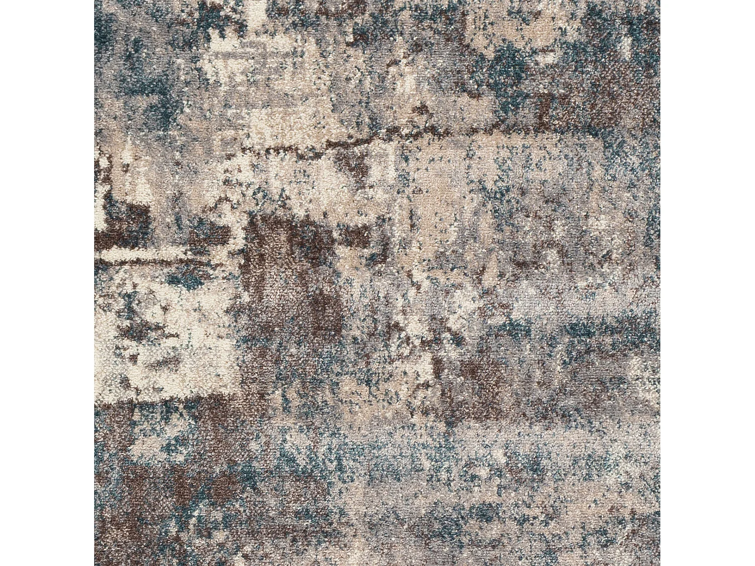 Modern Abstract Tapijt - Blauw/Grijs - 200x275cm - NOA