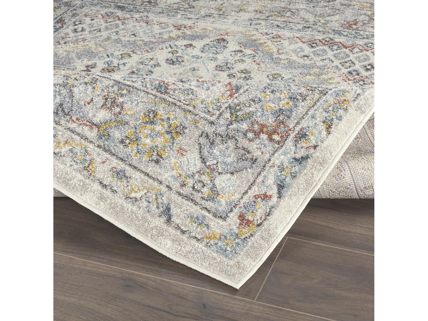 Tapis Vintage Oriental - Multicolore/Gris - 160x213cm - JADE