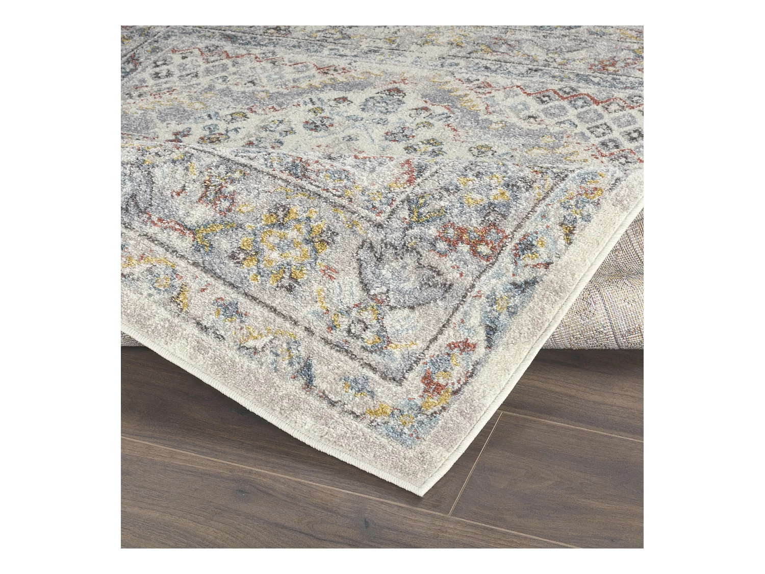 Vintage Oosters Tapijt - Meerkleurig/Grijs - 160x213cm - JADE