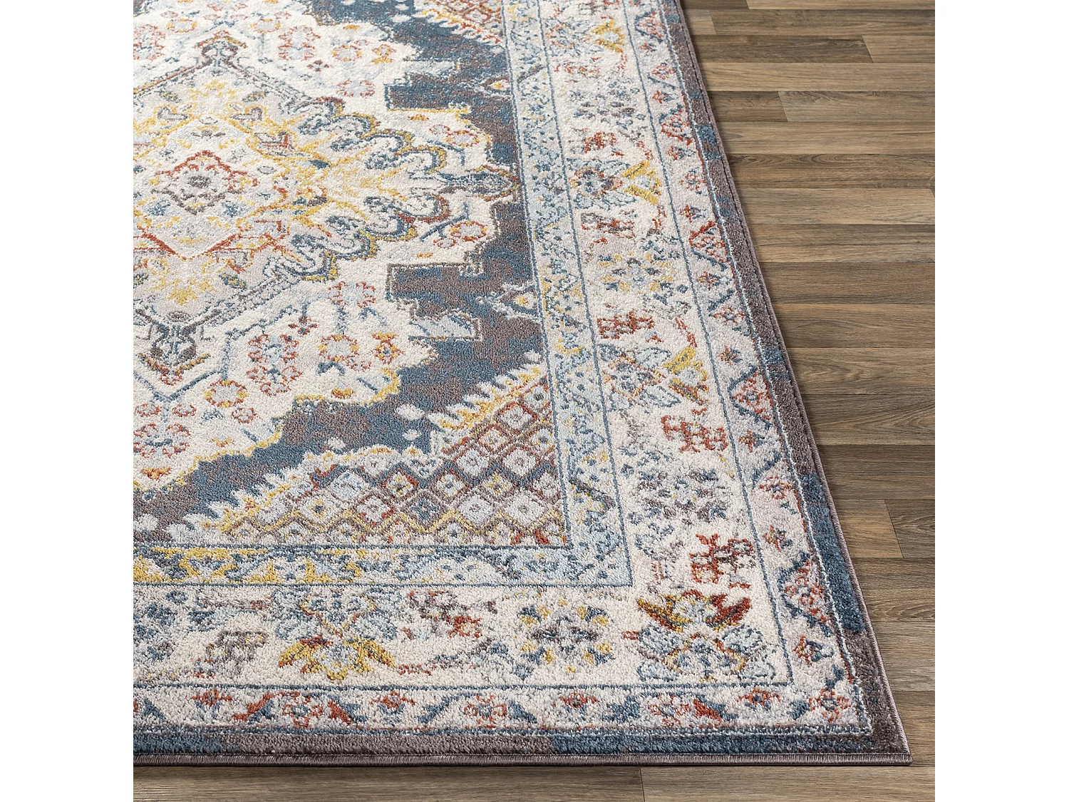 Tapis Vintage Oriental - Multicolore/Gris - 160x213cm - JADE