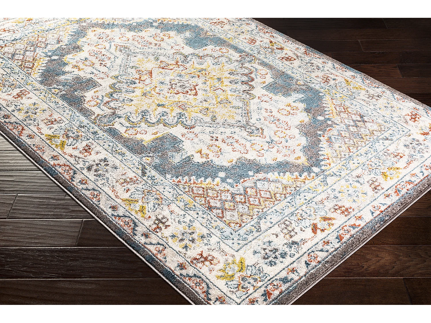 Tapis Vintage Oriental - Multicolore/Gris - 160x213cm - JADE