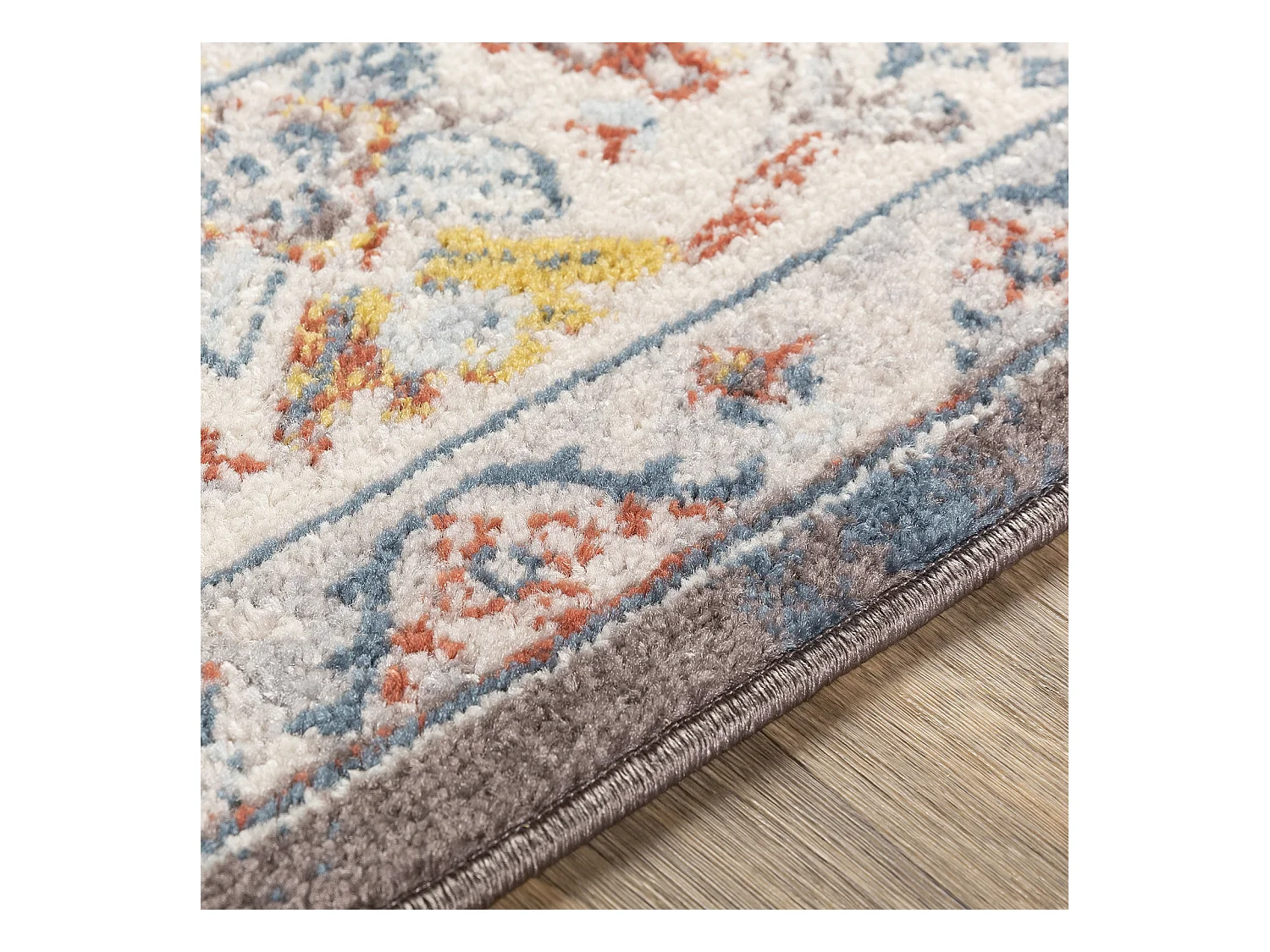Tapis Vintage Oriental - Multicolore/Gris - 160x213cm - JADE