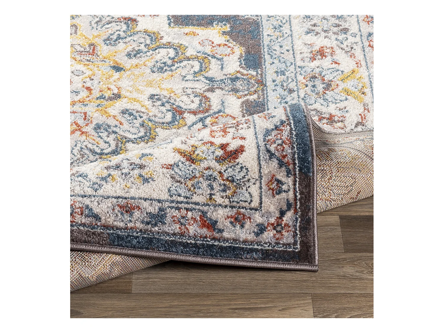 Tapis Vintage Oriental - Multicolore/Gris - 160x213cm - JADE