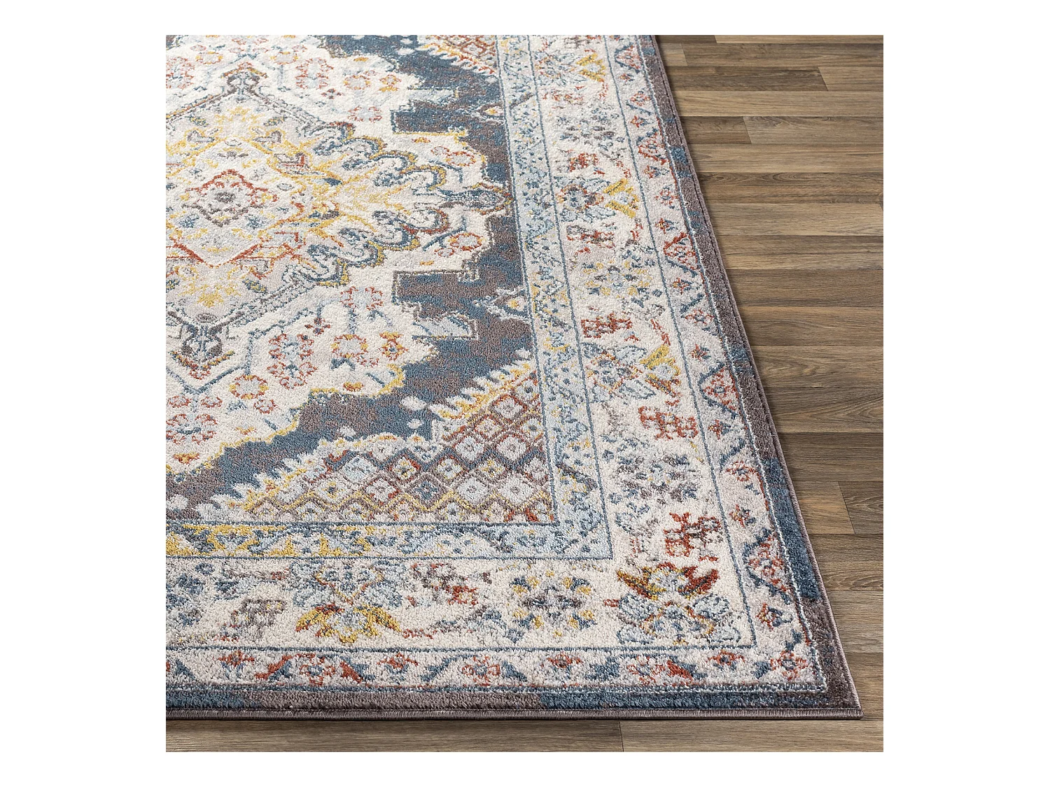 Tapis Vintage Oriental - Multicolore/Gris - 160x213cm - JADE