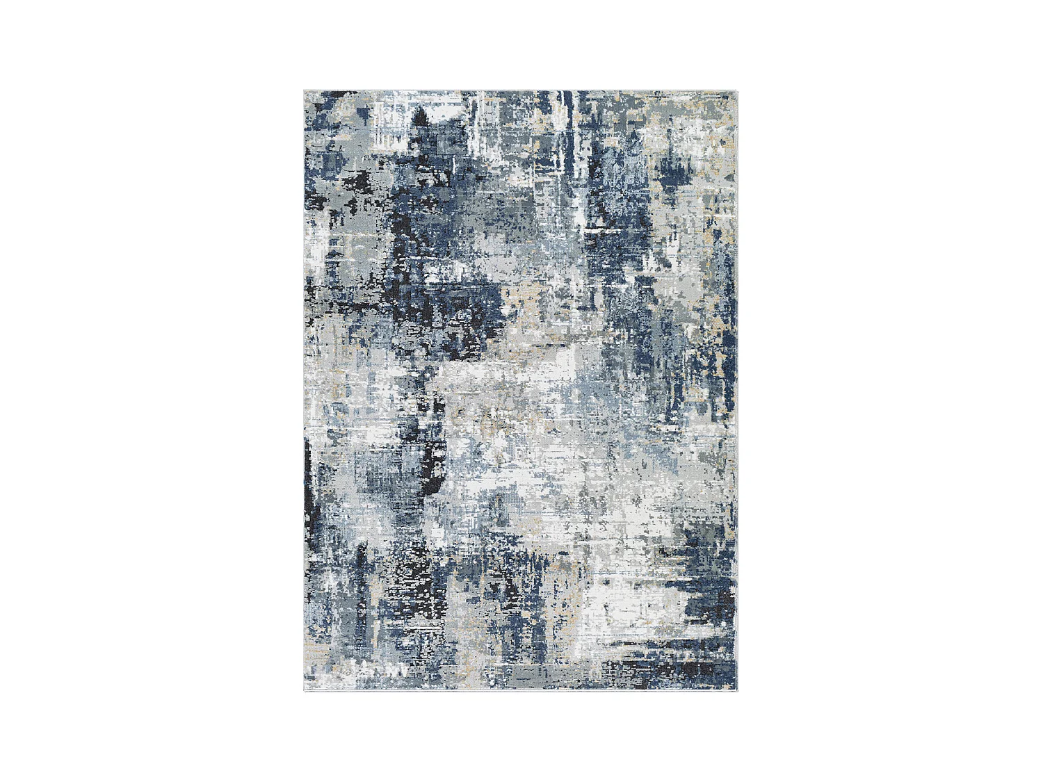 Tapis Abstrait Moderne - Bleu/Gris/Beige - 200x275cm - LENA