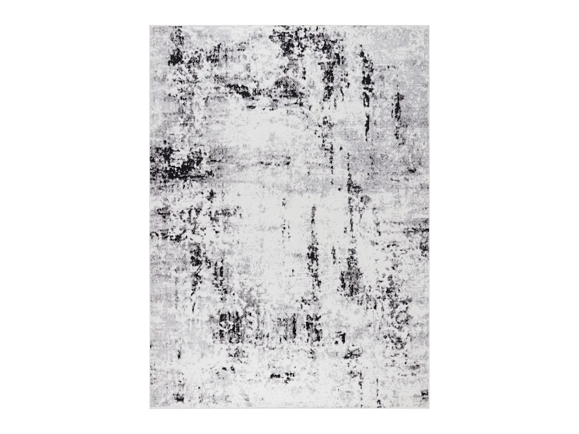 Modern Abstract Tapijt - Wit/Grijs - 200x275cm - NATALIA