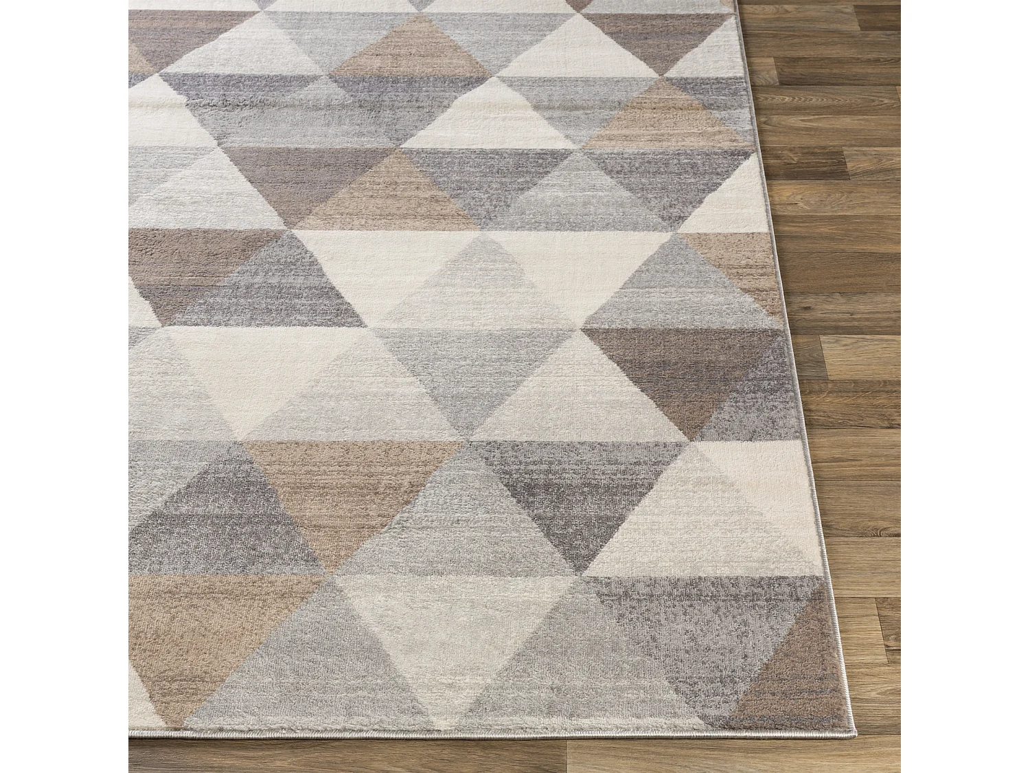 Tapis Scandinave Moderne - Blanc/Marron - 200x275cm - KATHERINE