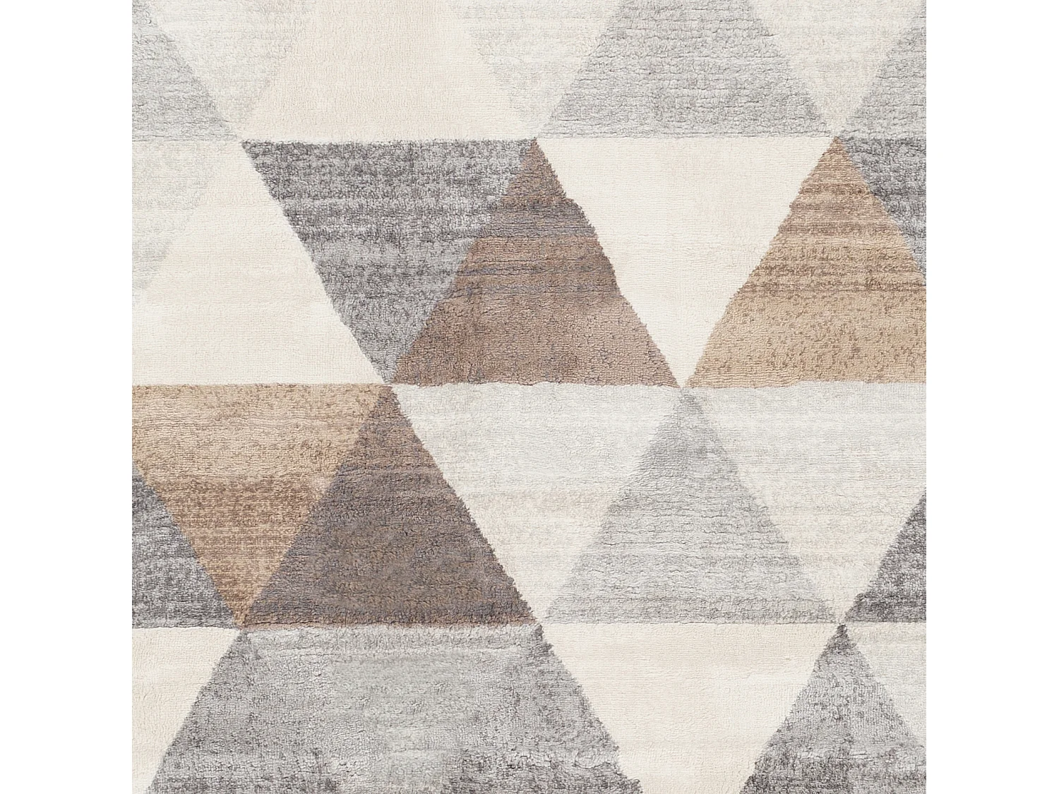 Tapis Scandinave Moderne - Blanc/Marron - 200x275cm - KATHERINE