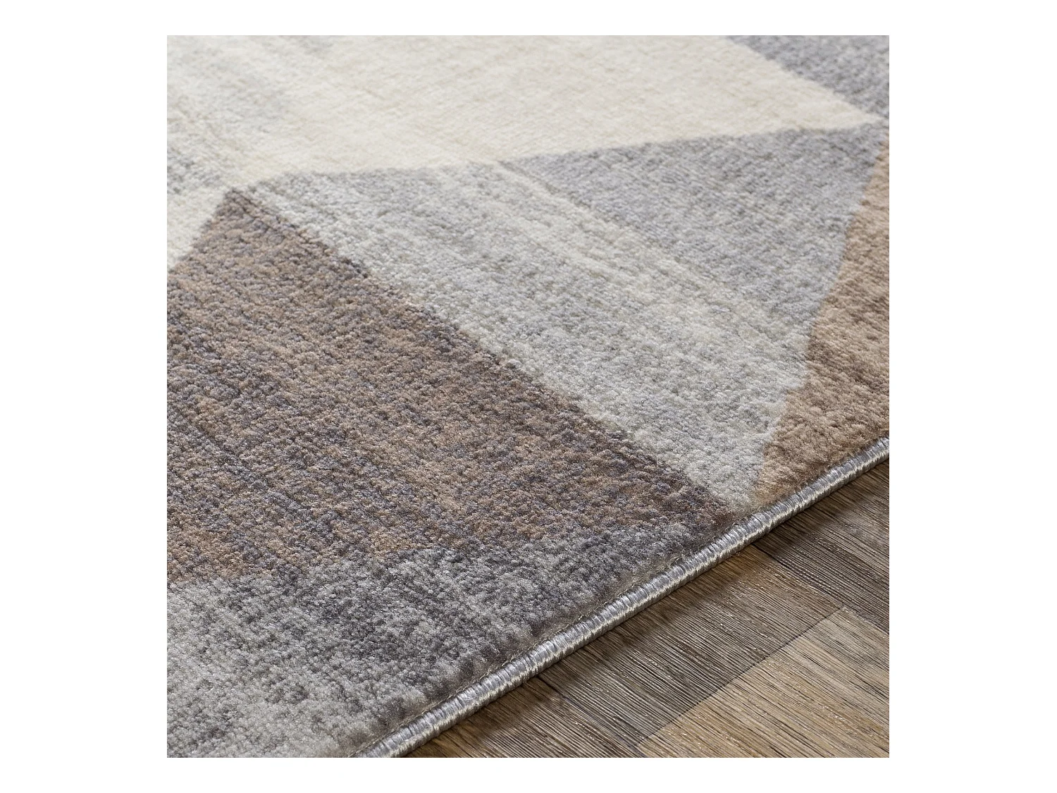 Modern Scandinavisch Tapijt - Wit/Bruin - 200x275cm - KATHERINE