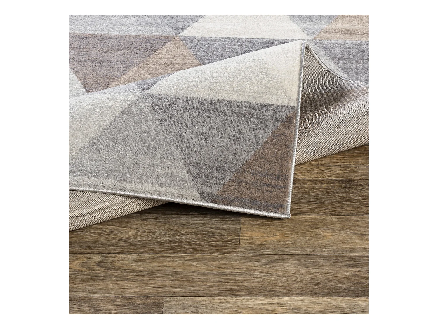 Modern Scandinavisch Tapijt - Wit/Bruin - 200x275cm - KATHERINE