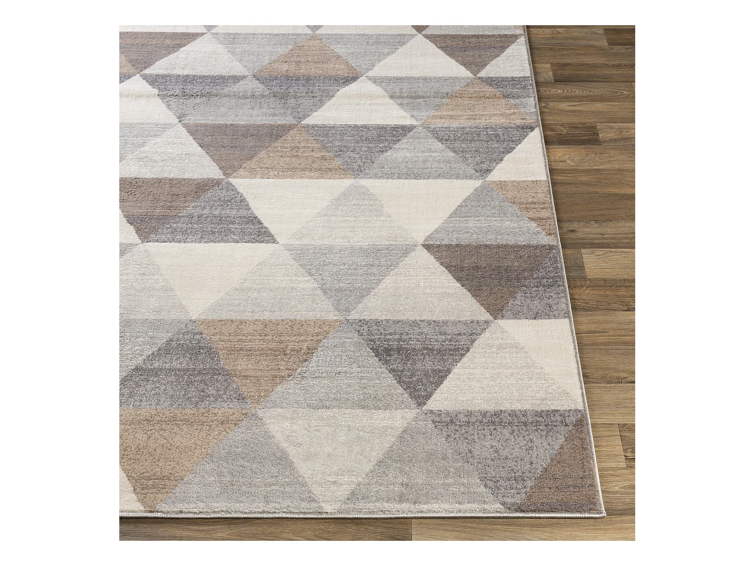 Modern Scandinavisch Tapijt - Wit/Bruin - 200x275cm - KATHERINE