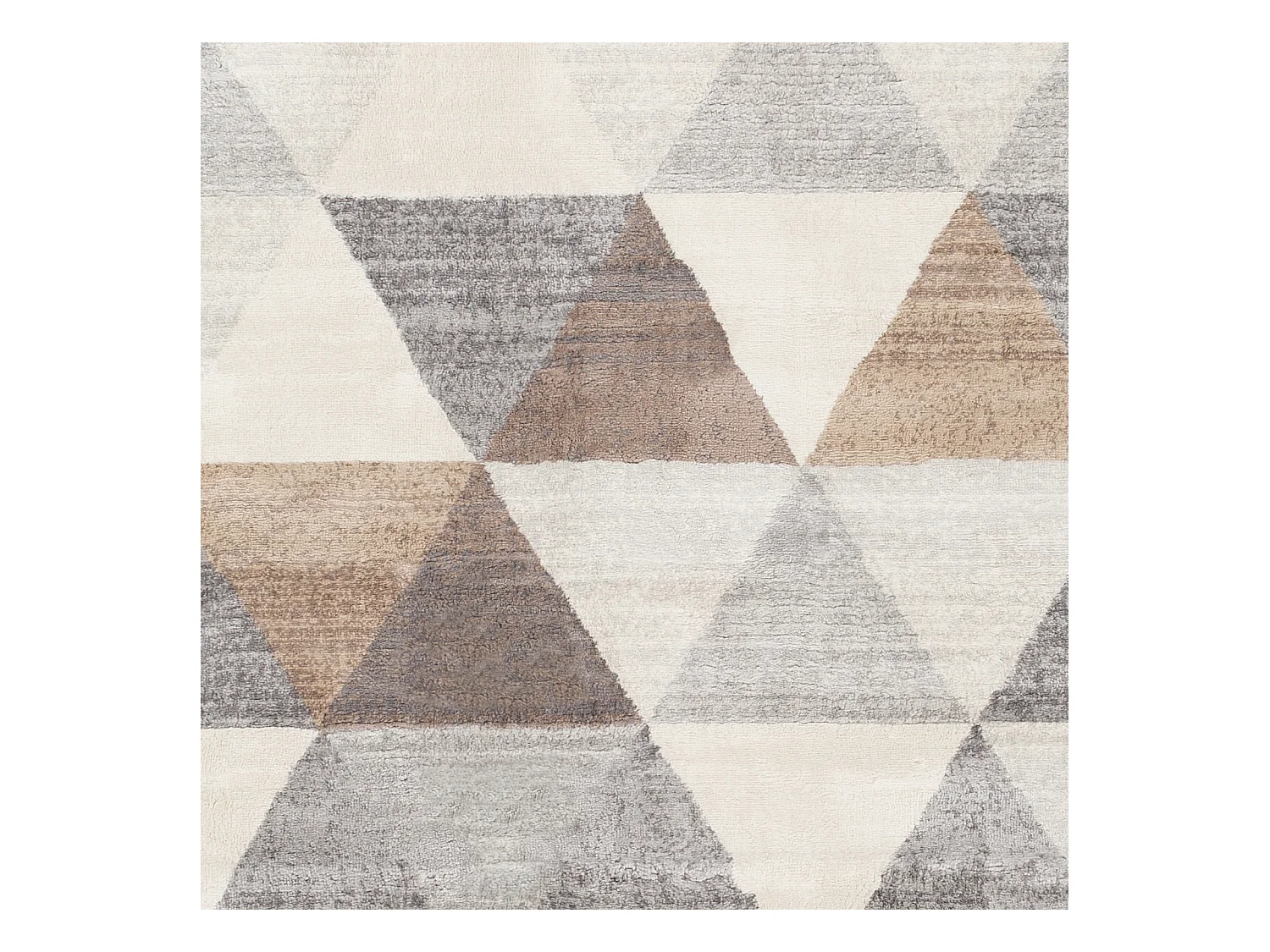 Modern Scandinavisch Tapijt - Wit/Bruin - 200x275cm - KATHERINE