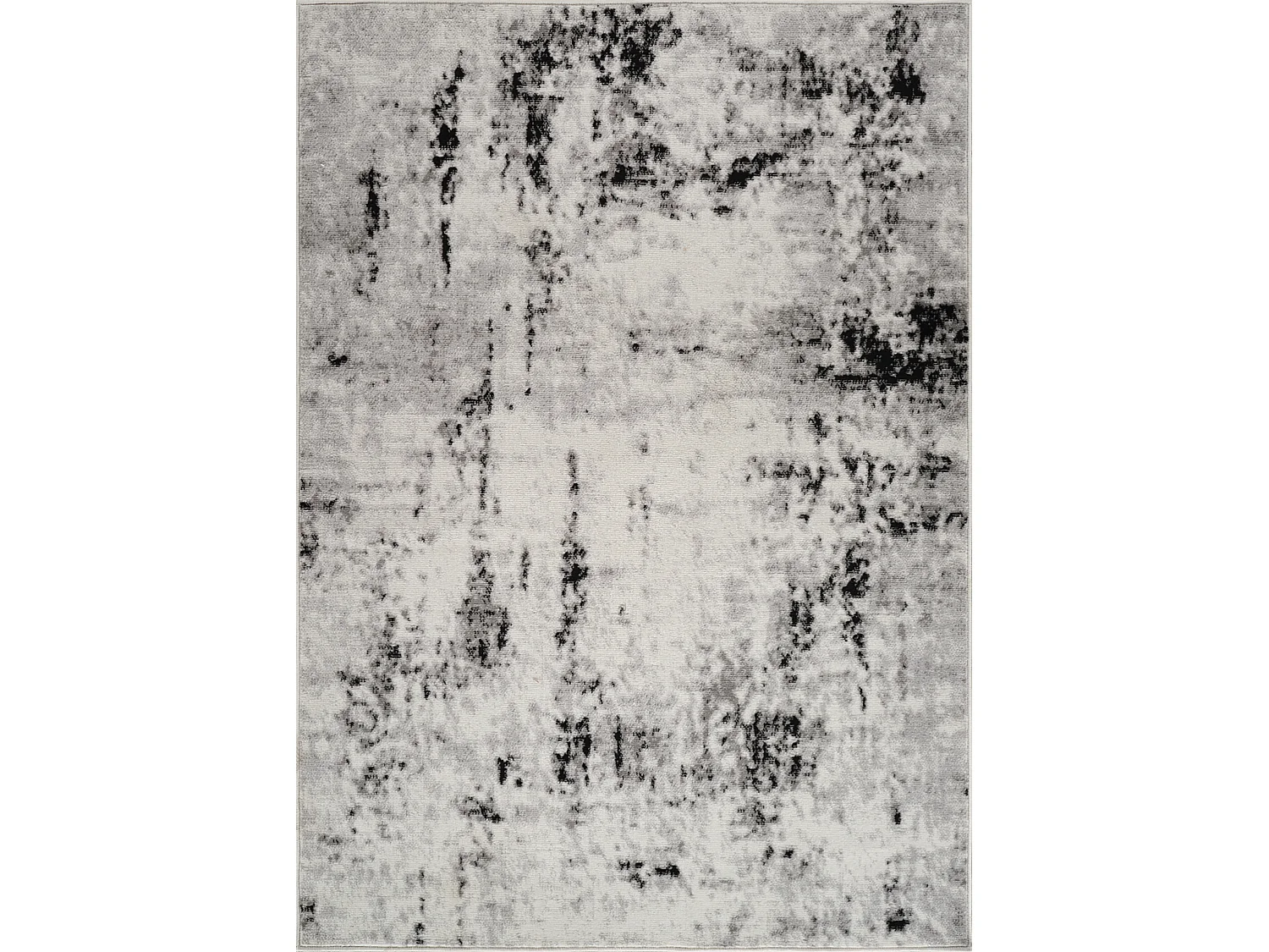 Modern Abstract Tapijt - Wit/Grijs - 152x213cm - NATALIA