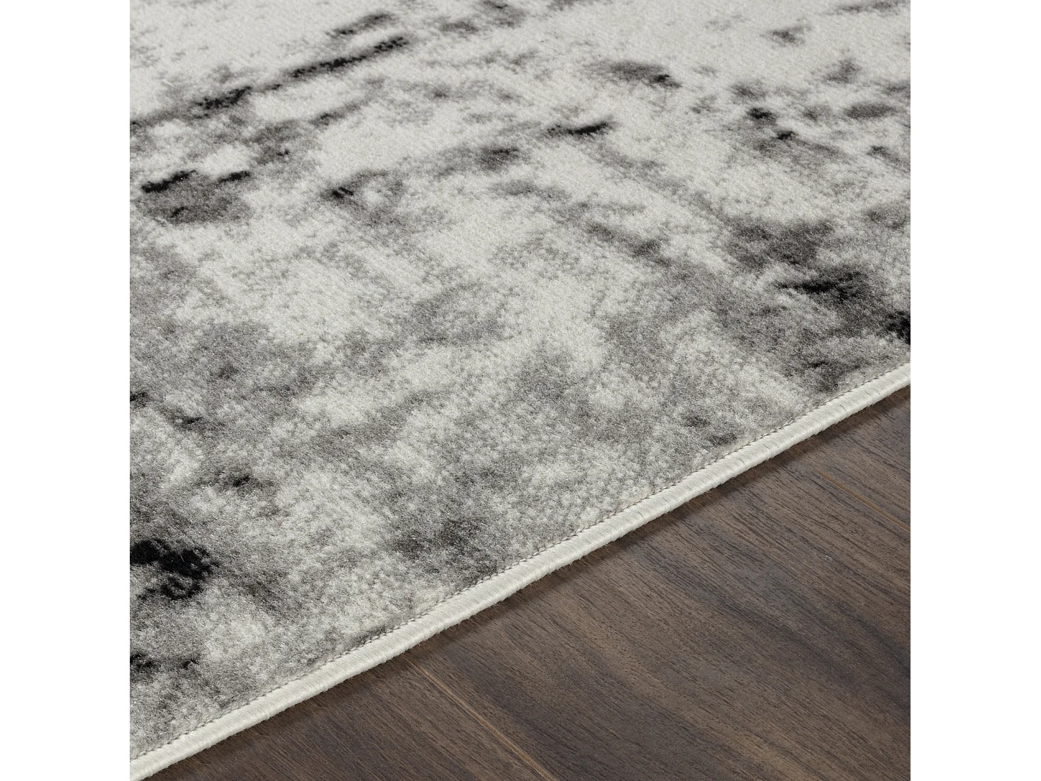 Modern Abstract Tapijt - Wit/Grijs - 152x213cm - NATALIA