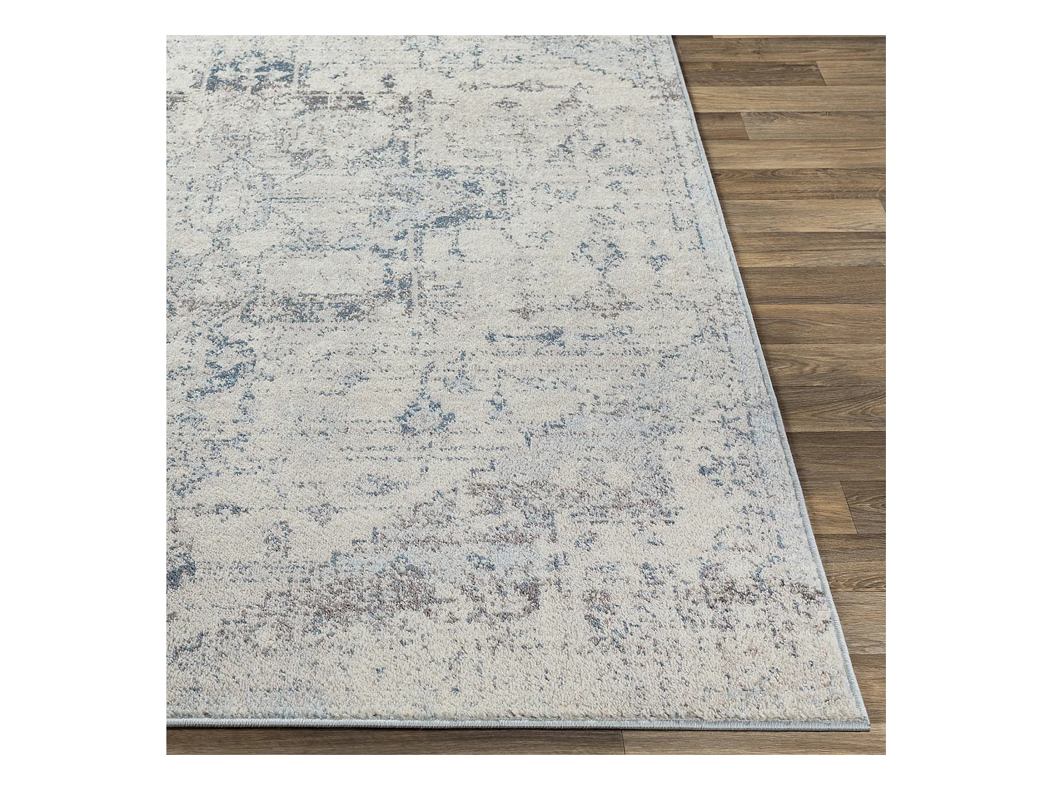 Vintage Oosters Tapijt - Ivoor/Blauw - 160x213cm - LYA