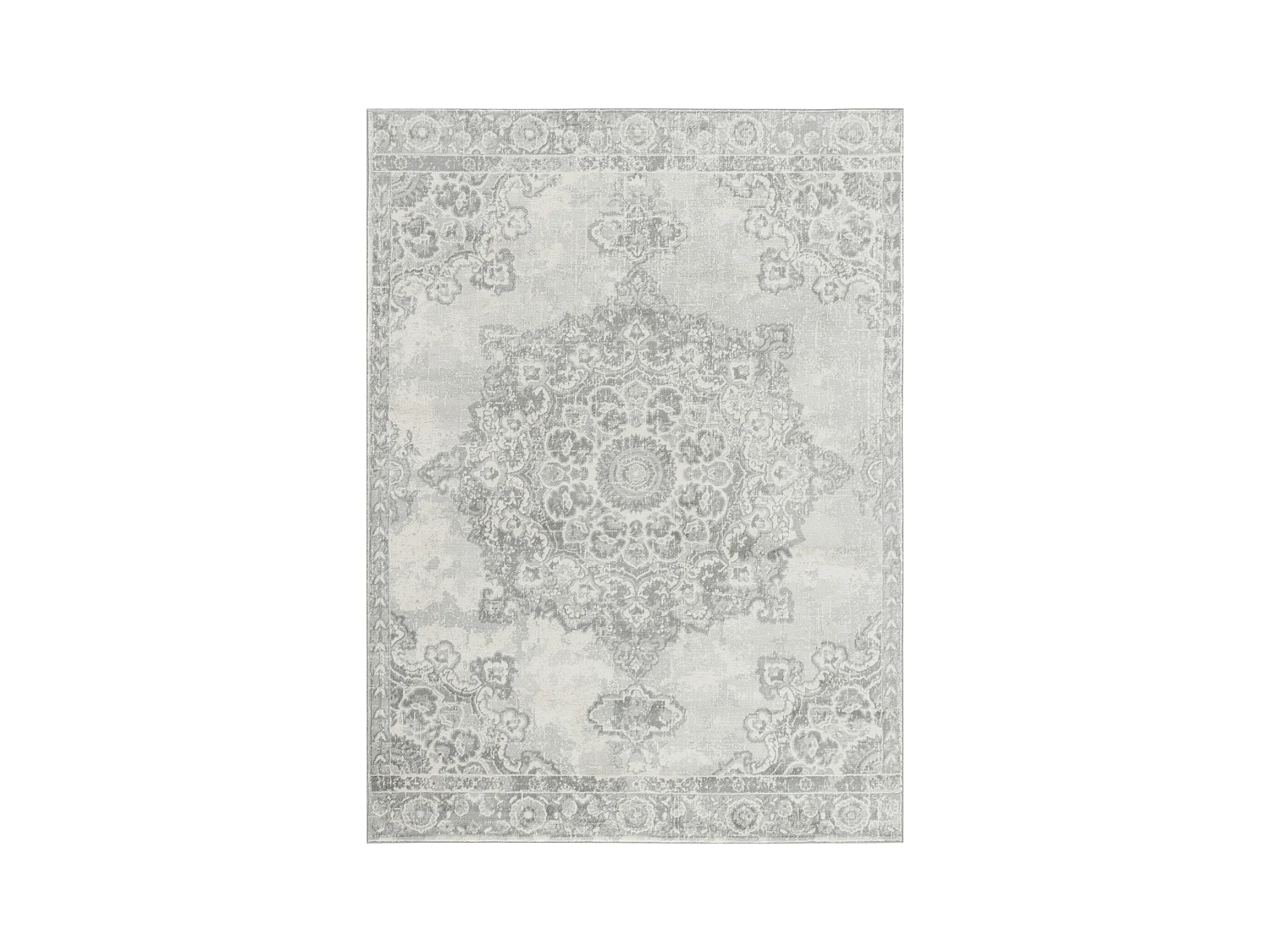 Tapis Vintage Oriental - Gris/Ivoire - 160x220cm - LOLA
