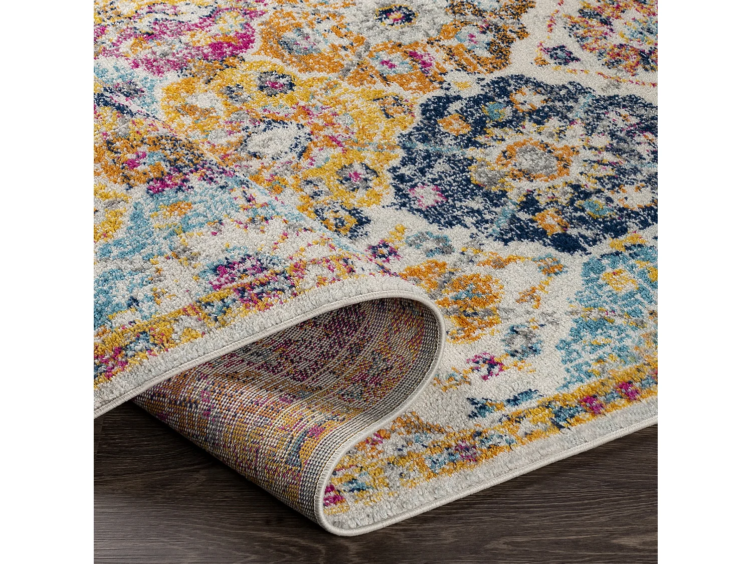 Vintage Oosters Tapijt - Meerkleurig/Oranje - 160x220cm - INES