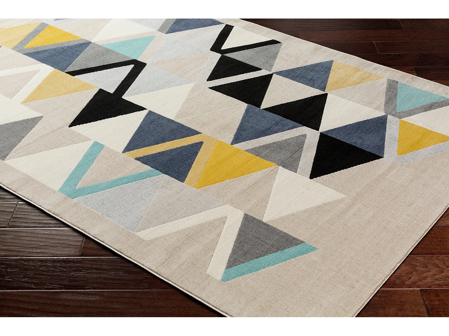 Tapis de Couloir Scandinave Moderne - Multicolore/Gris - 80x220cm - DELANEY