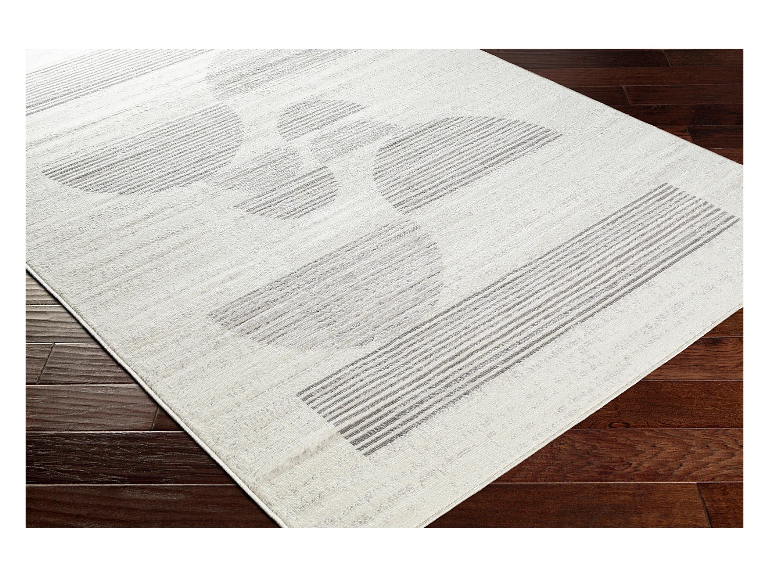 Modern Scandinavisch Tapijt - Wit/Grijs - 200x275cm - HYEON