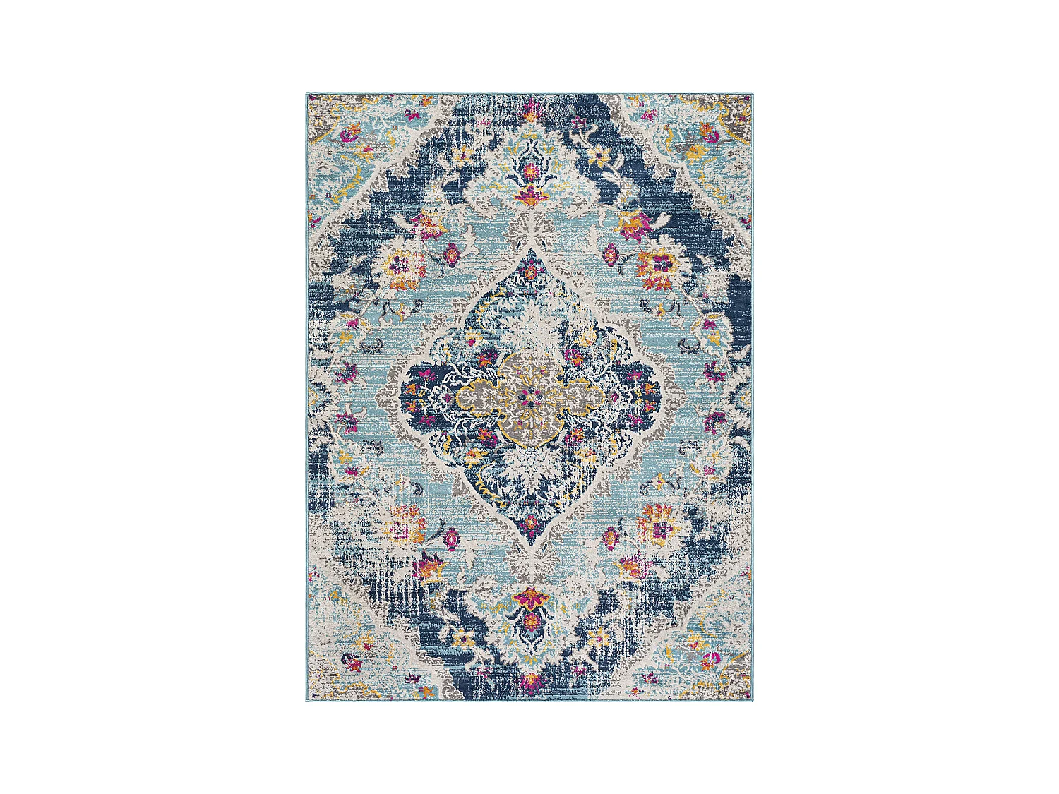 Vintage Oosters Tapijt - Meerkleurig/Blauw - 160x215cm - ROMY