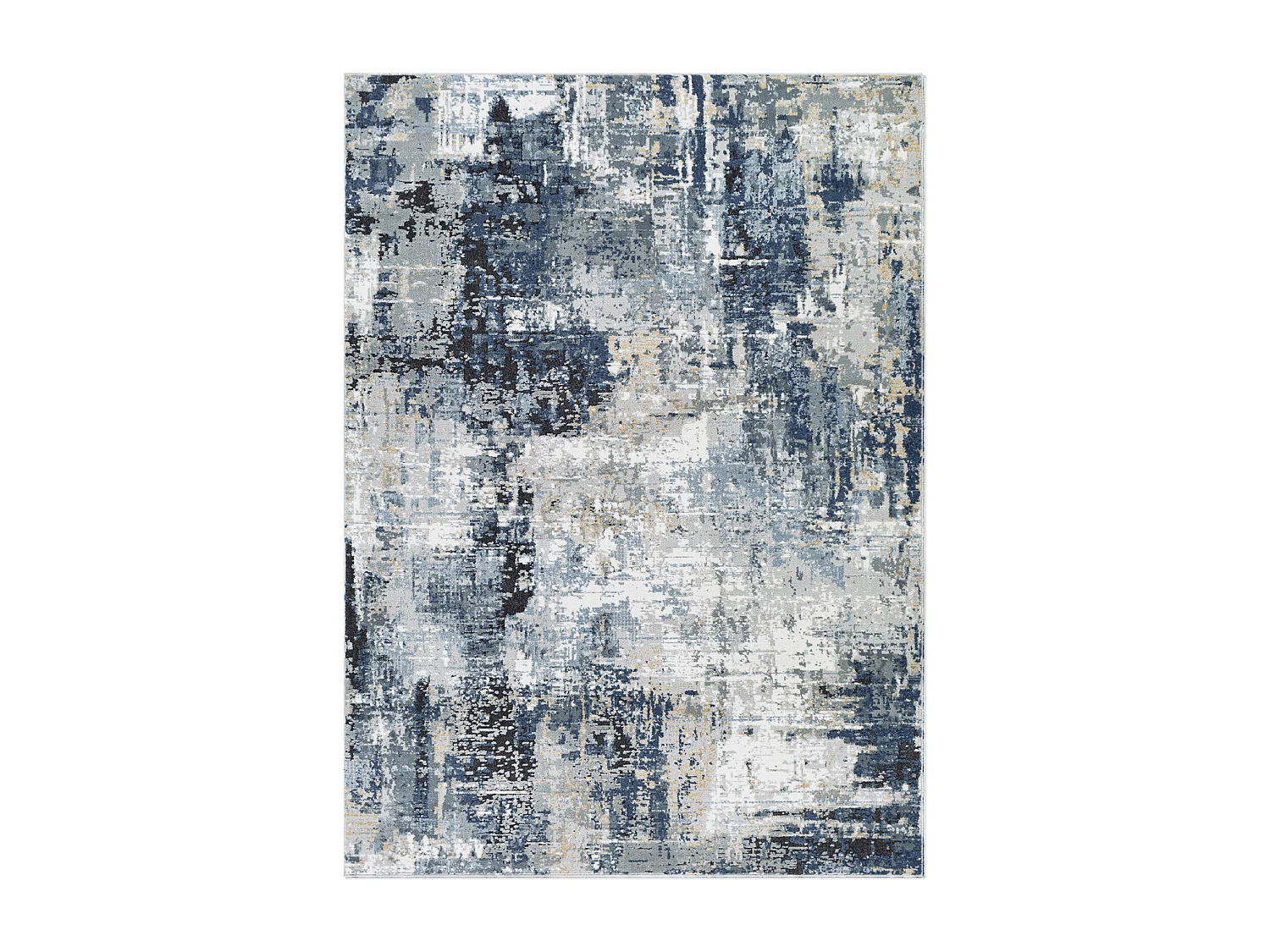 Modern Abstract Tapijt - Blauw/Grijs - 160x220cm - LENA