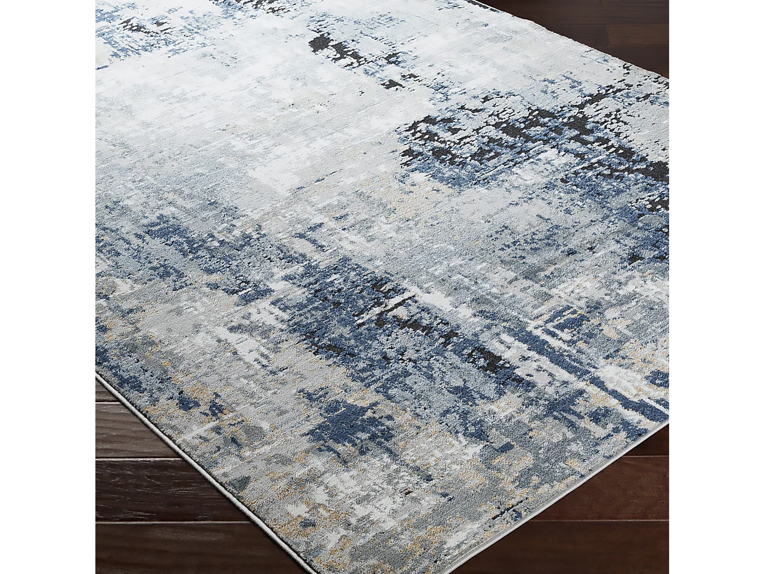 Modern Abstract Tapijt - Blauw/Grijs - 160x220cm - LENA