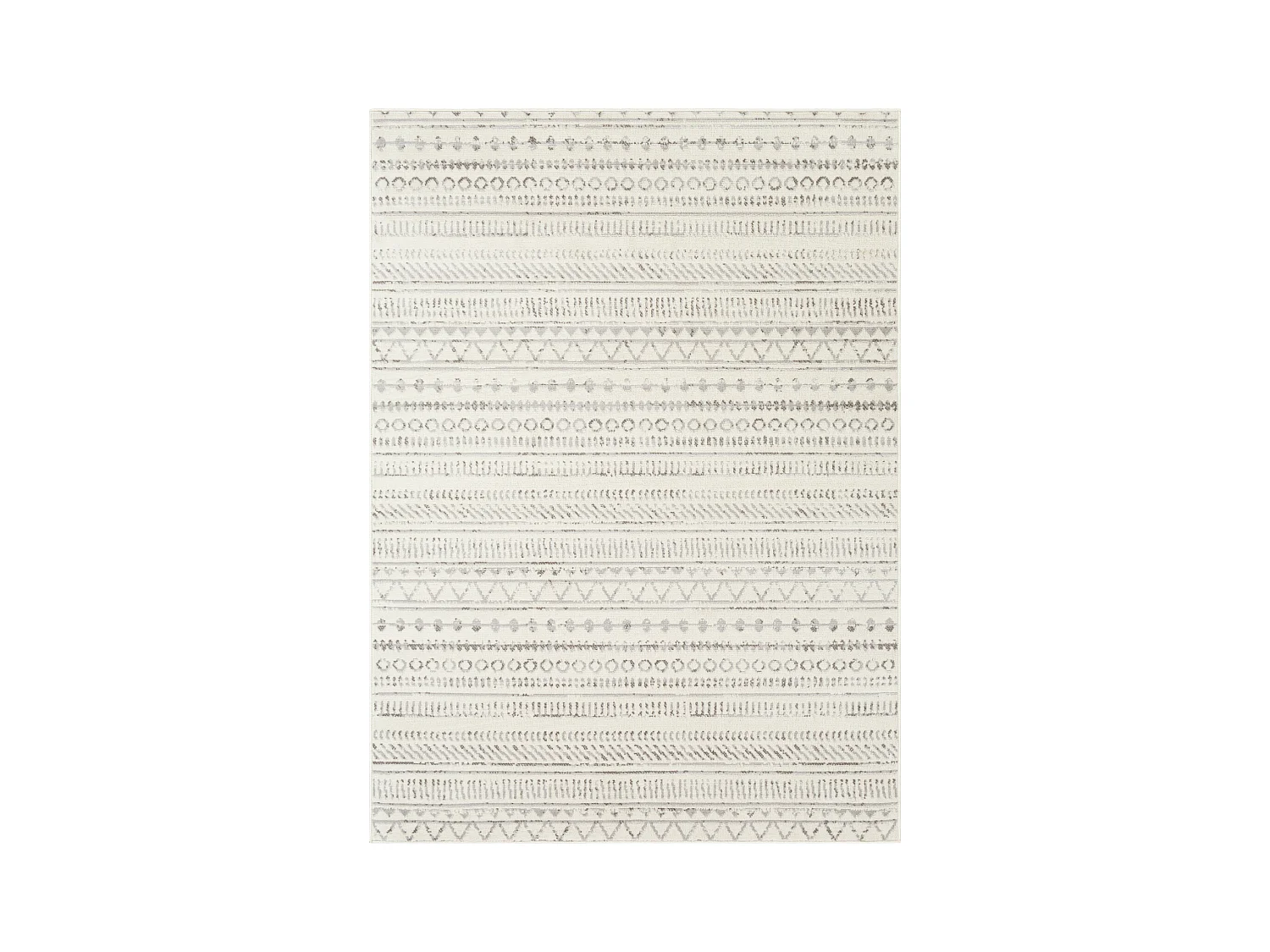 Scandinavisch Boho Tapijt - Grijs/Wit - 200x275cm - MARWA