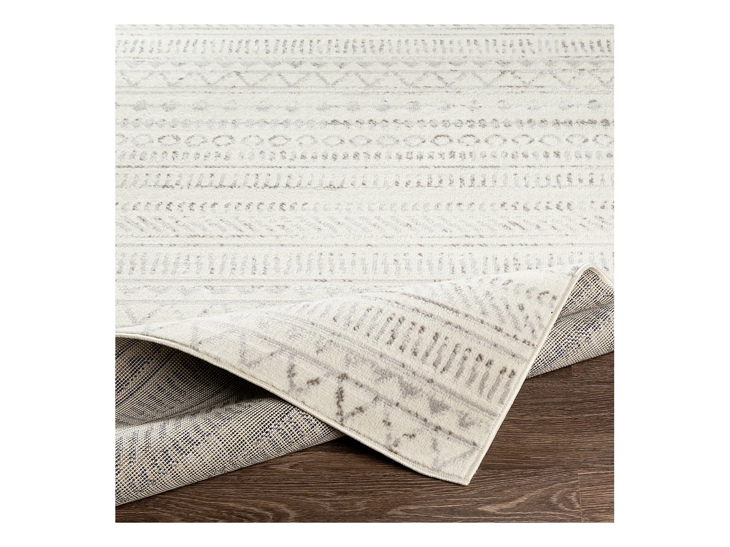 Scandinavisch Boho Tapijt - Grijs/Wit - 200x275cm - MARWA