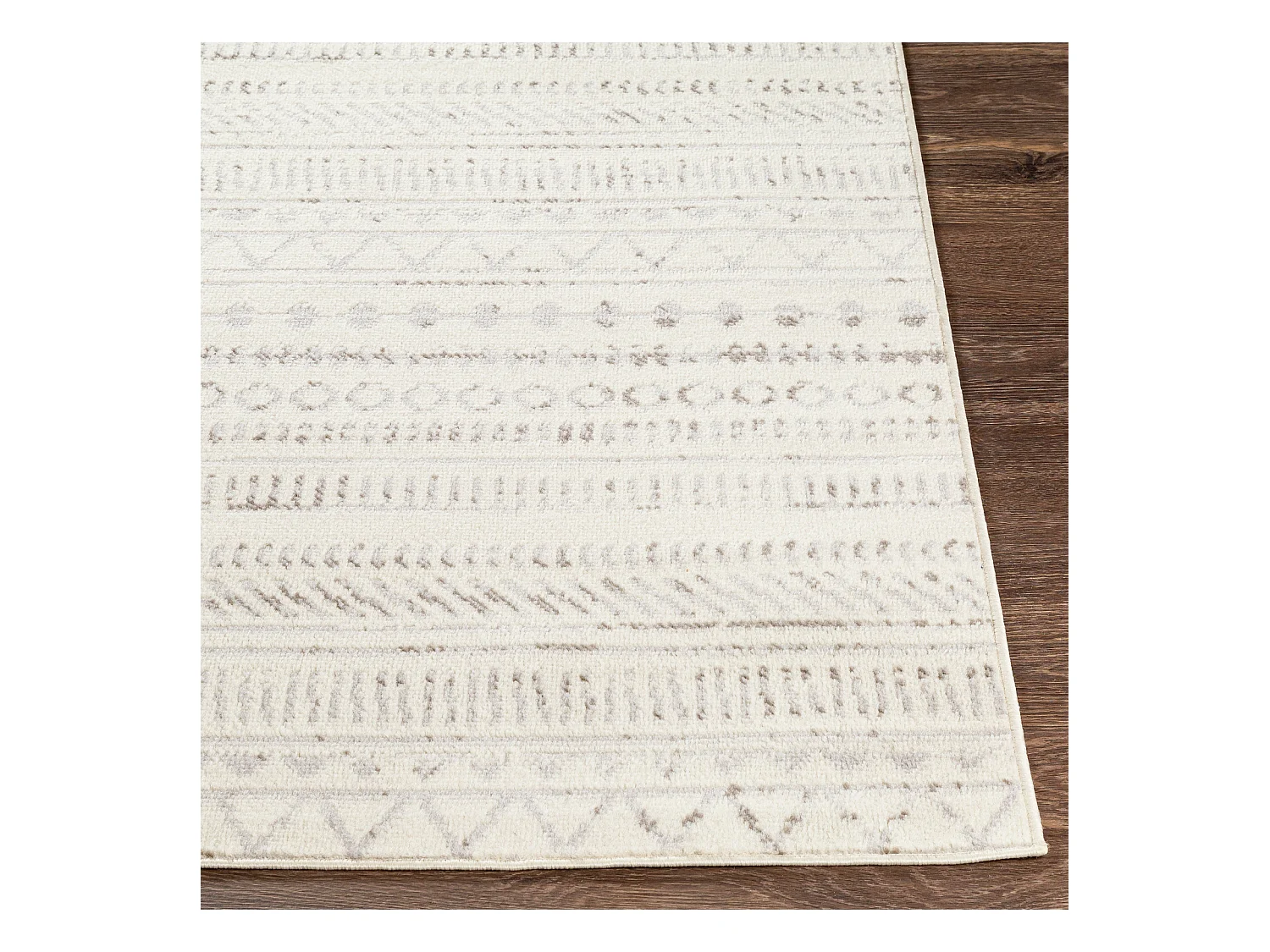 Scandinavisch Boho Tapijt - Grijs/Wit - 200x275cm - MARWA