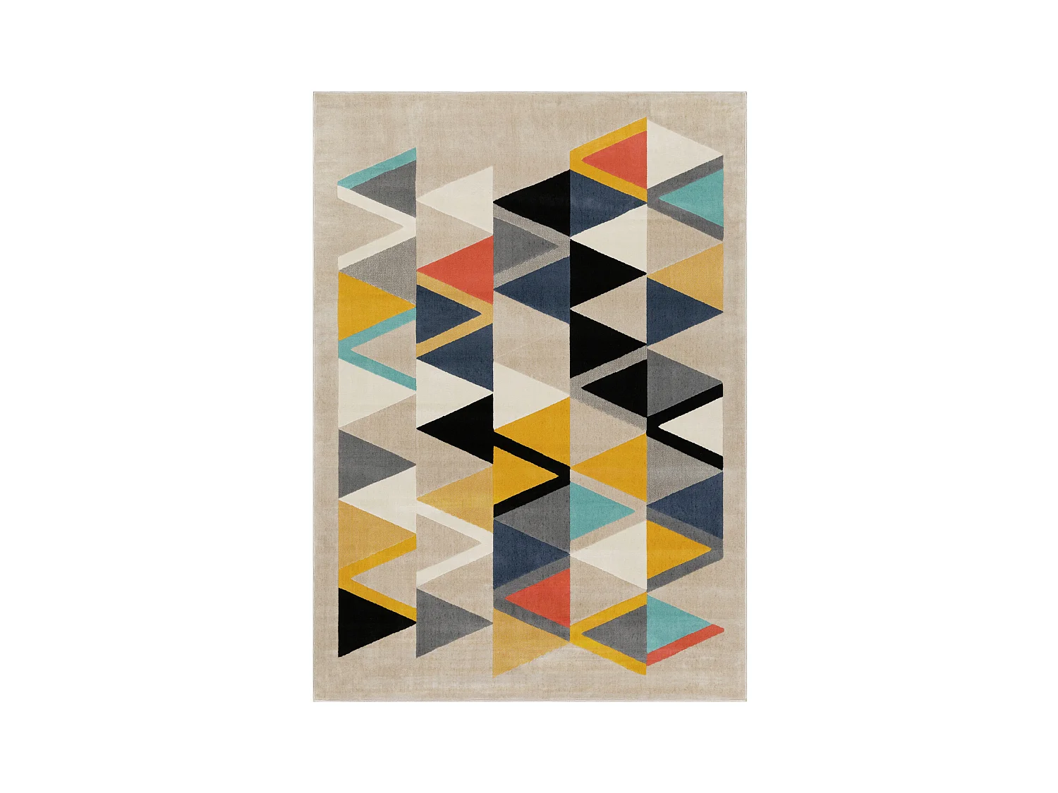 Modern Scandinavisch Tapijt - Meerkleurig/Oranje - 160x220cm - DELANEY