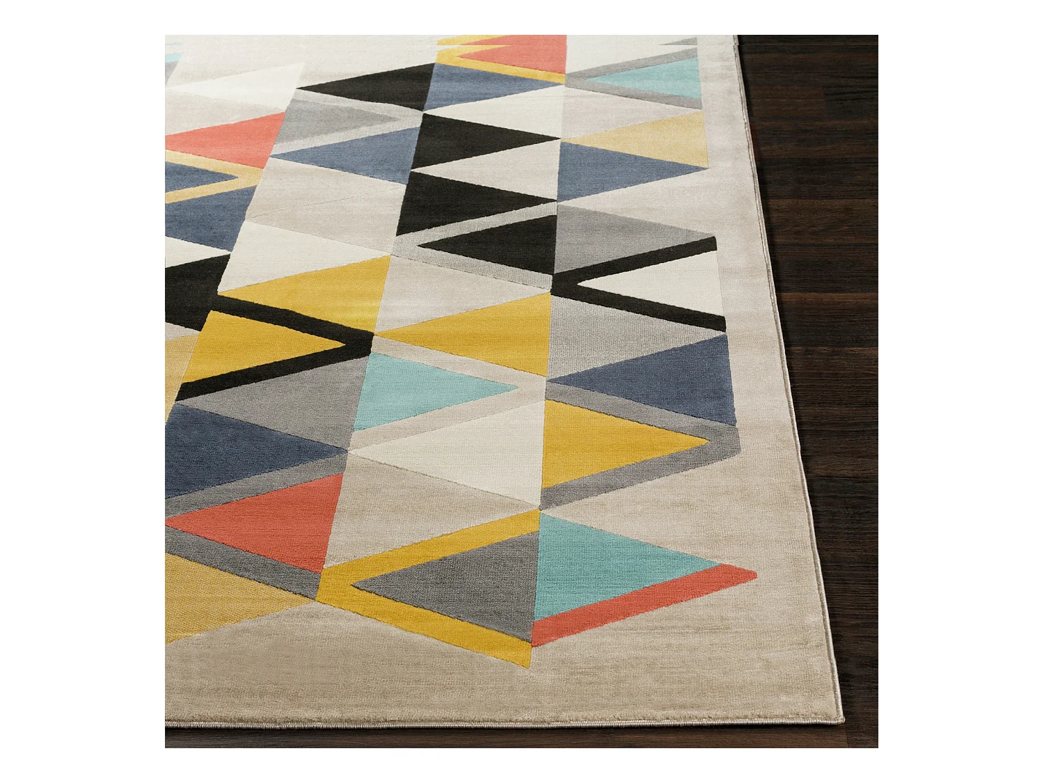 Modern Scandinavisch Tapijt - Meerkleurig/Oranje - 160x220cm - DELANEY