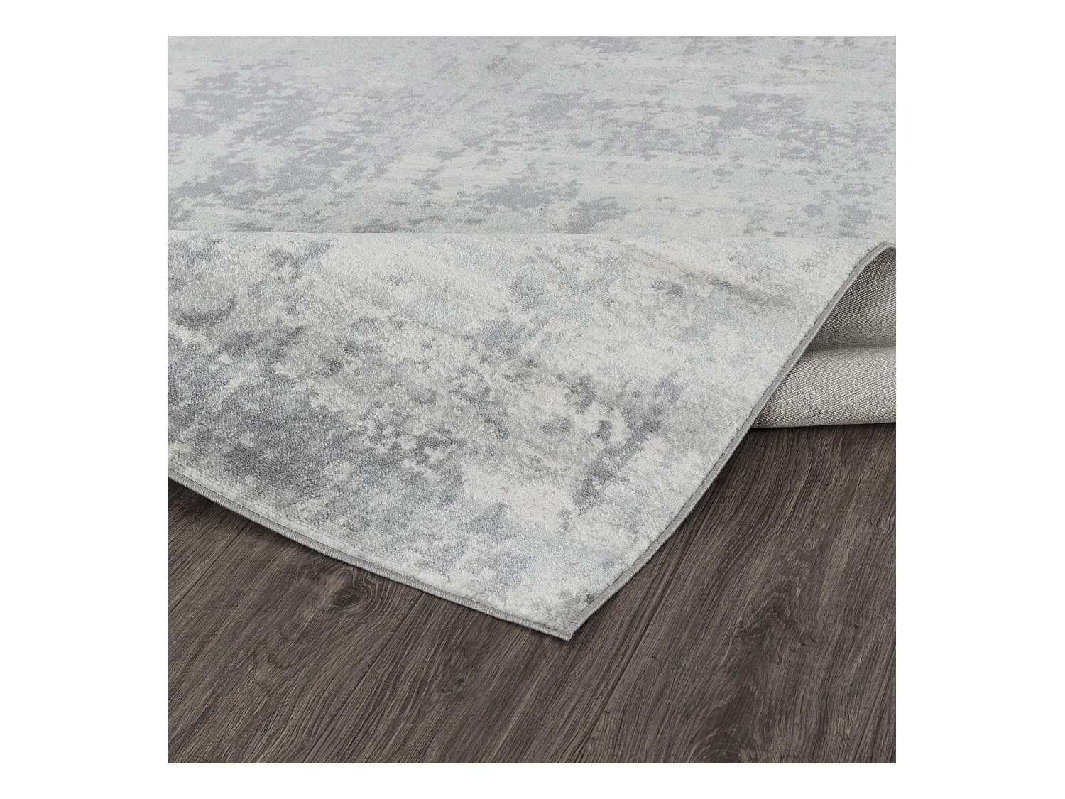 Tapis Abstrait Moderne - Gris/Ivoire - 160x220cm - VICTOIRE