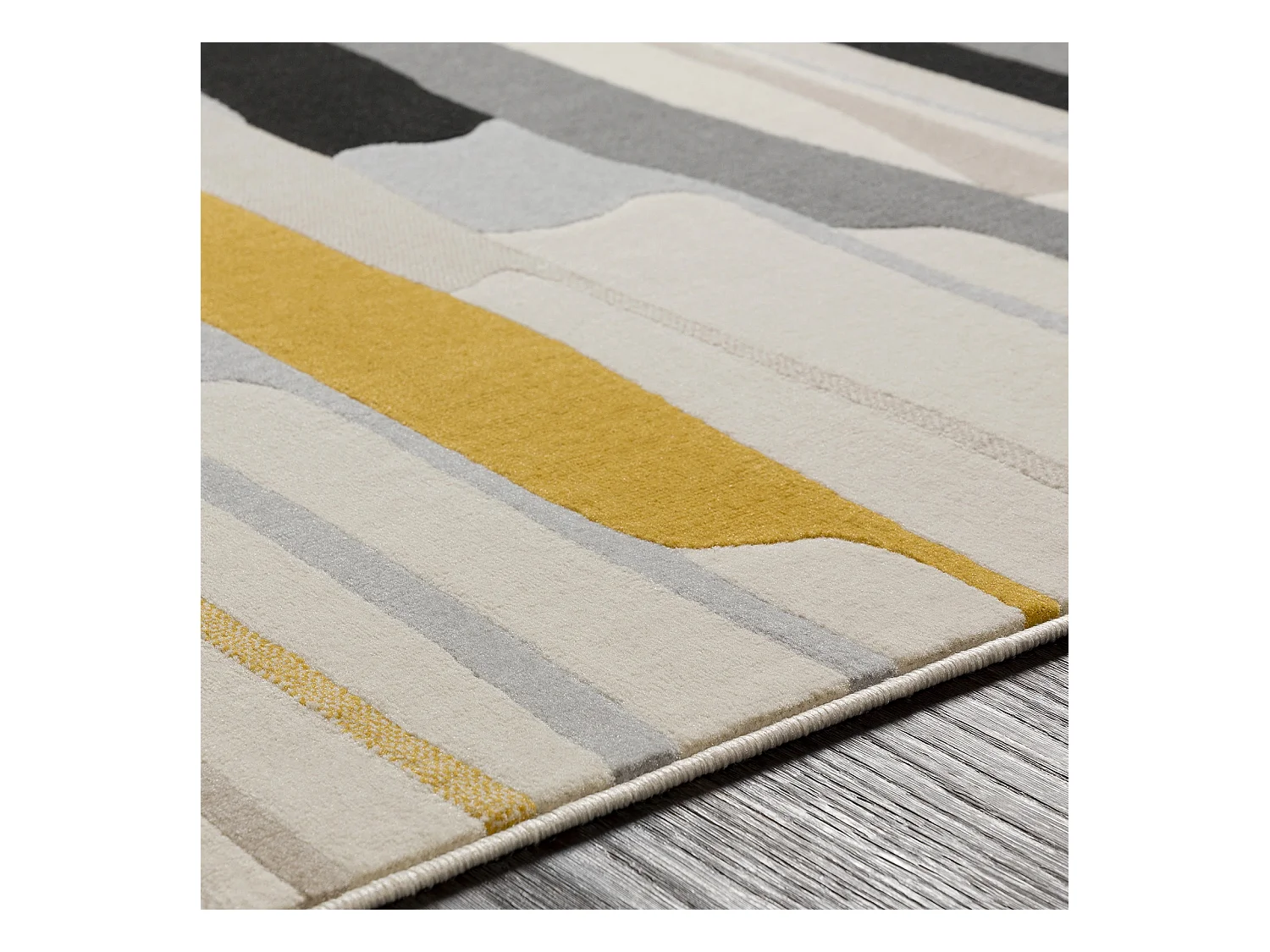 Tapis Scandinave Moderne - Multicolore/Gris - 160x220cm - ANAIS