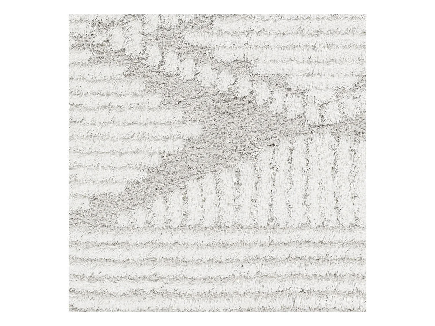 Zacht Hoogpolig Shaggy Boho Tapijt - Wit/Grijs - 160x220cm - NURIA