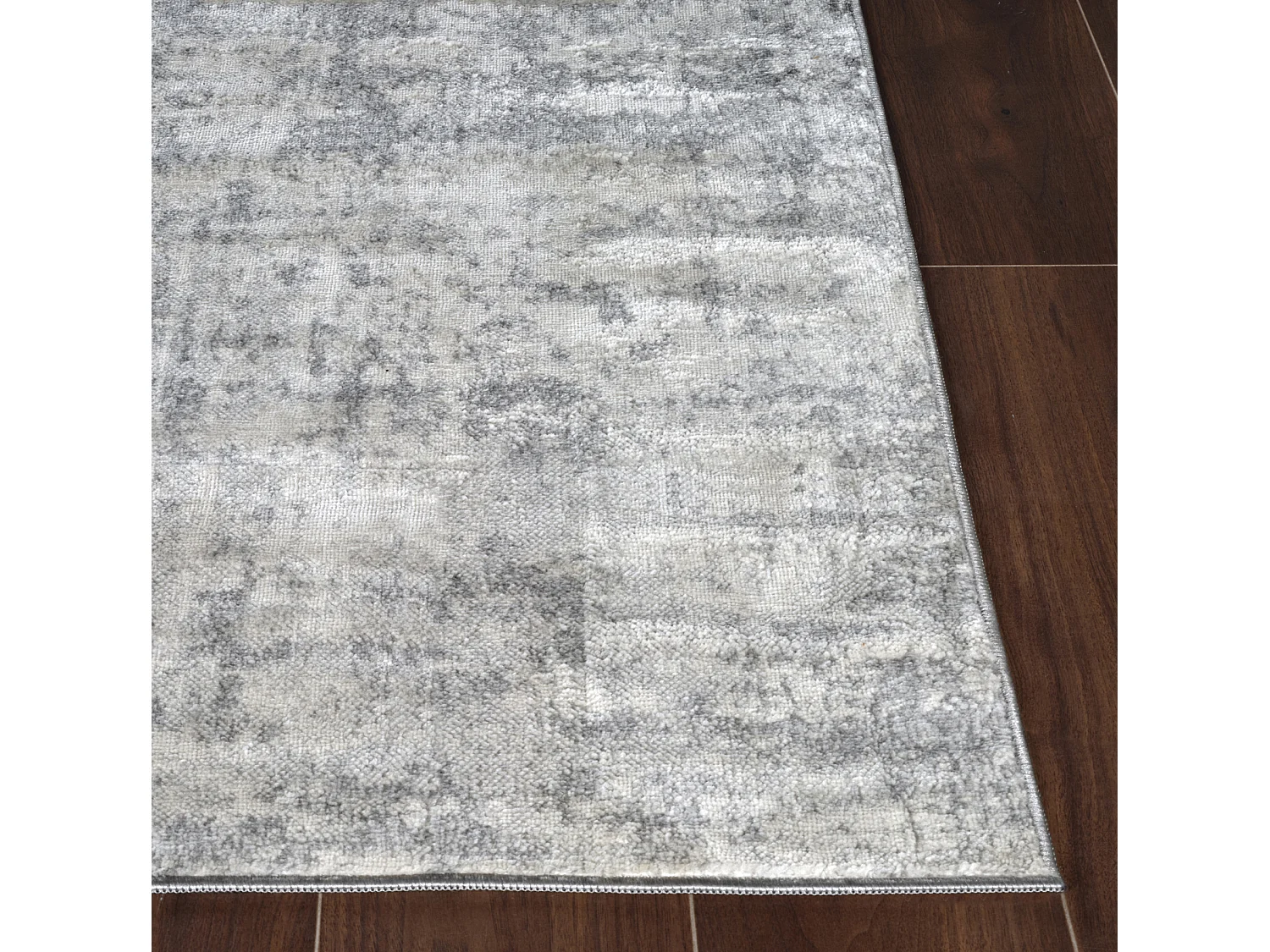 Modern Abstract Tapijt - Wit/Grijs - 160x215cm - ALIX