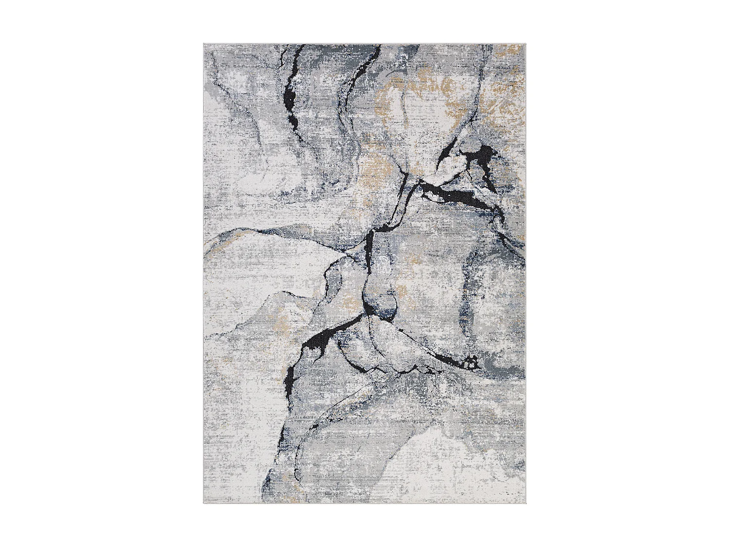 Tapis Abstrait Moderne - Ivoire/Gris - 160x220cm - LYNA