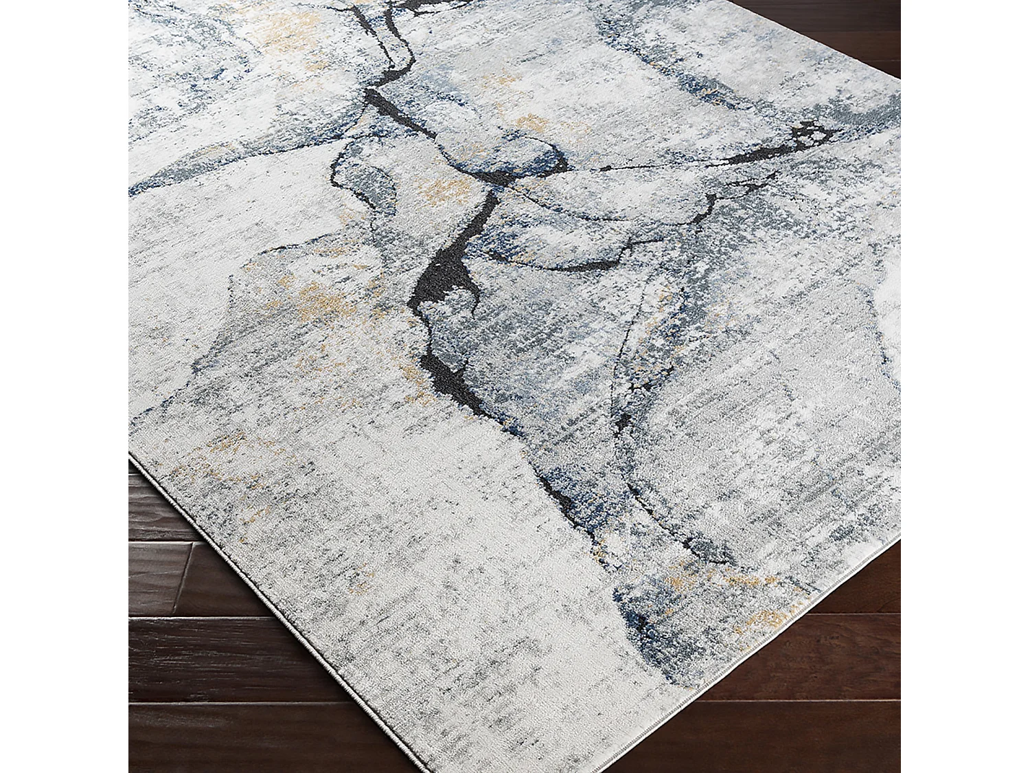 Tapis Abstrait Moderne - Ivoire/Gris - 160x220cm - LYNA