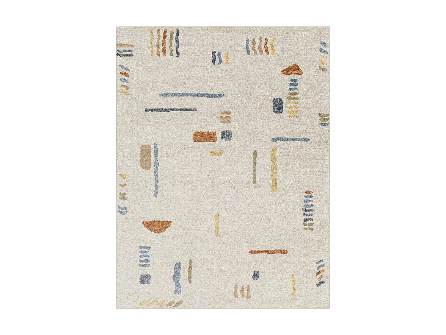 Afwasbaar Scandinavisch Tapijt - Meerkleurig/Blauw - 160x213cm - AMELIA