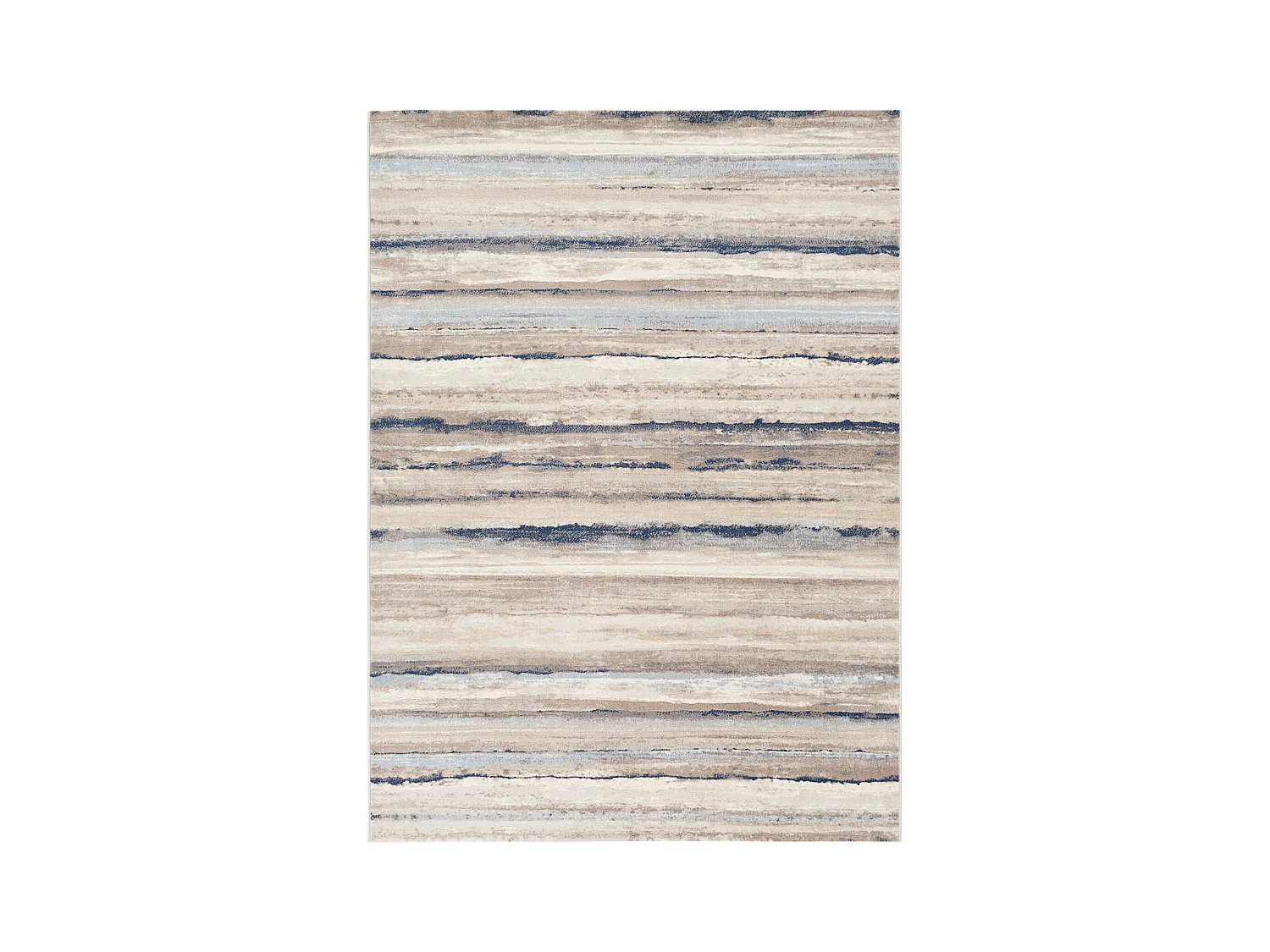 Tapis Scandinave Moderne - Blanc/Gris/Bleu - 160x215cm - PANDORA