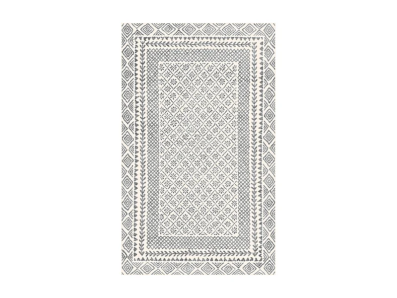 Tappeto Scandinavo Boho - Grigio/Beige - 200x275cm - AMBRE