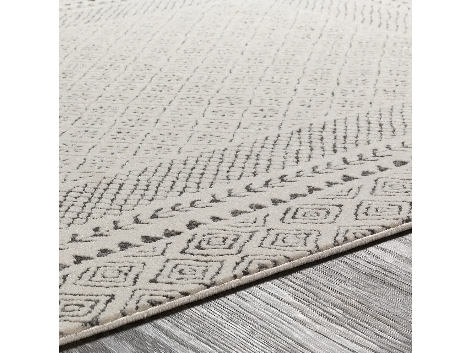 Scandinavisch Boho Tapijt - Grijs/Beige - 200x275cm - AMBRE