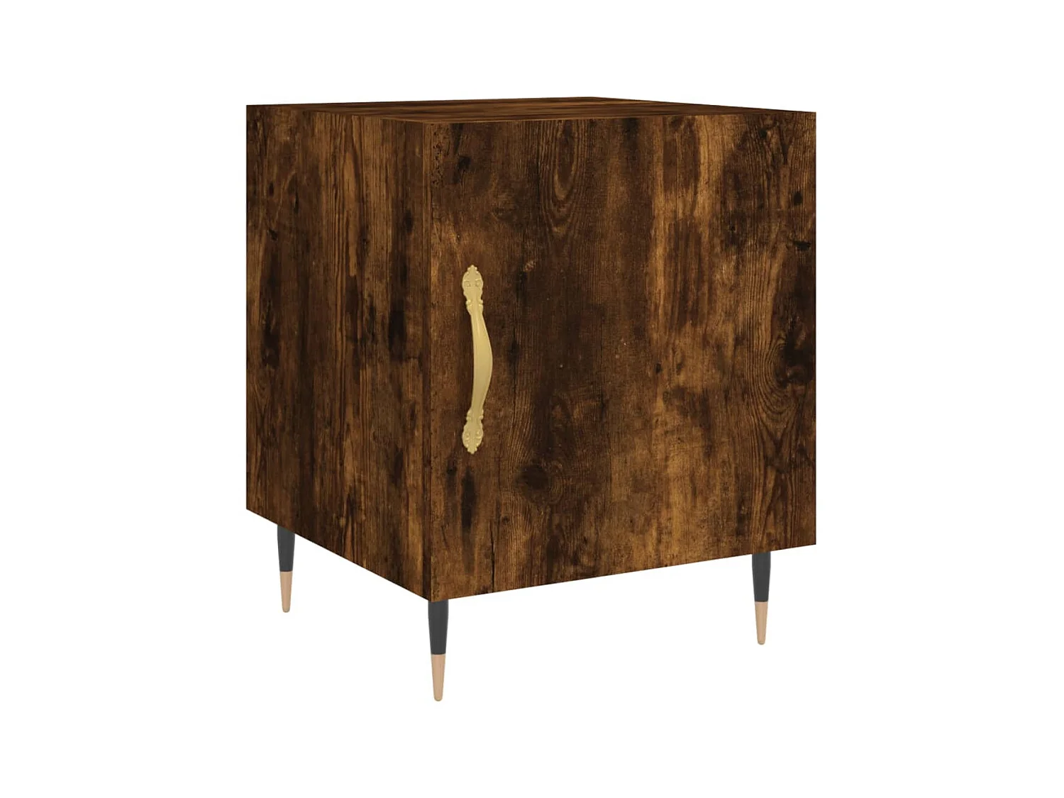 Nachtkastje van gerookt eikenhout 40x40x50 cm samengesteld hout