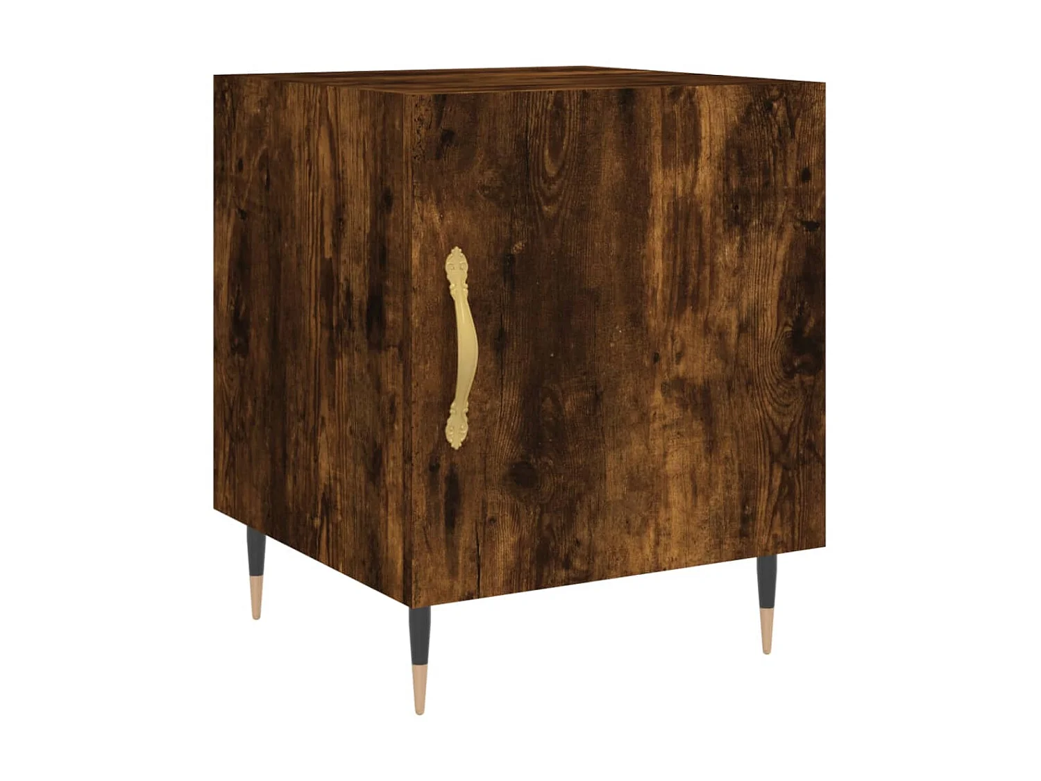 Nachtkastje van gerookt eikenhout 40x40x50 cm samengesteld hout