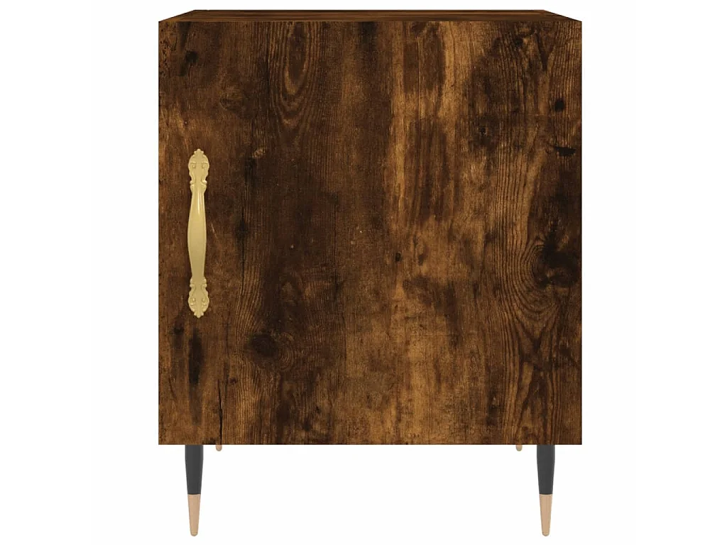 Nachtkastje van gerookt eikenhout 40x40x50 cm samengesteld hout