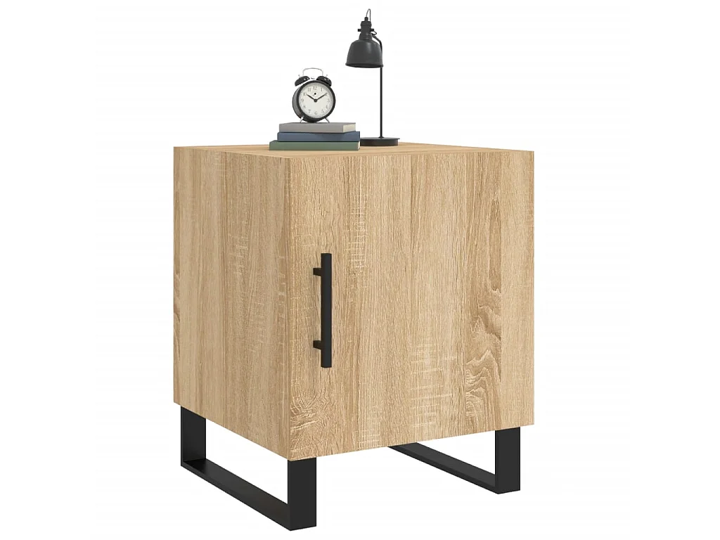 Tables de chevet 2 pcs chêne sonoma 40x40x50 cm bois ingénierie