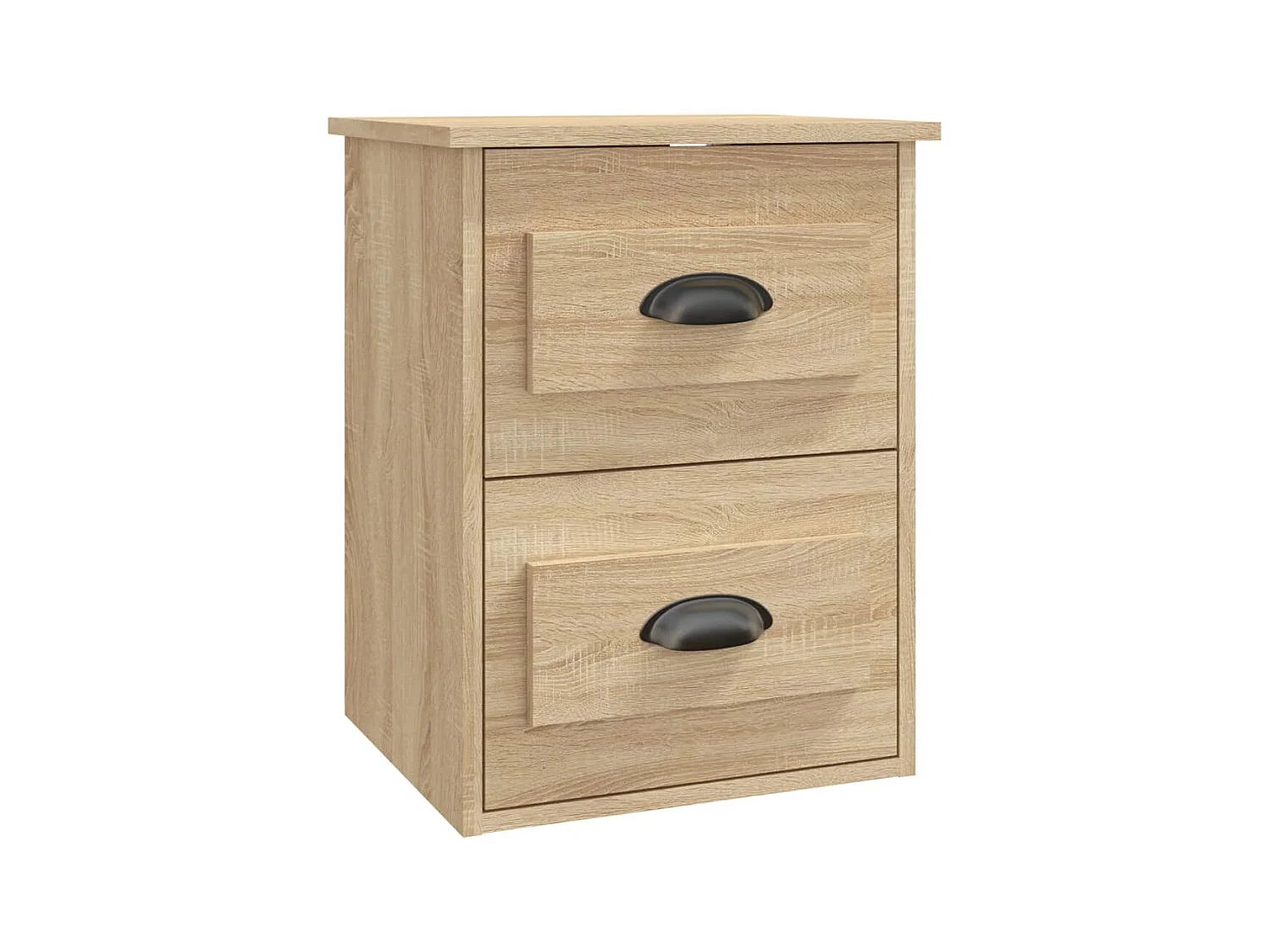 Table de chevet murale chêne sonoma 41,5x36x53 cm