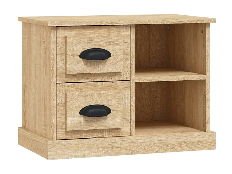 Table de chevet chêne sonoma 60x35,5x45 cm