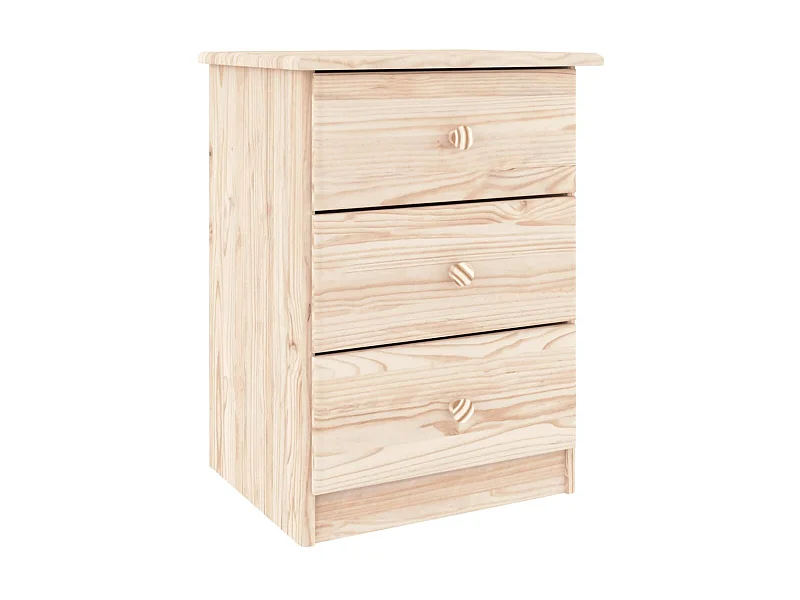ALTA Nachttisch 41x35x55 cm massives Kiefernholz