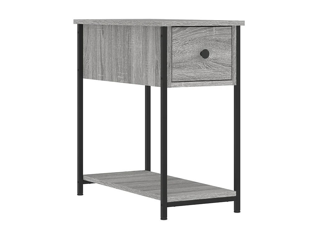Table de chevet sonoma gris 30x60x60 cm bois d'ingénierie
