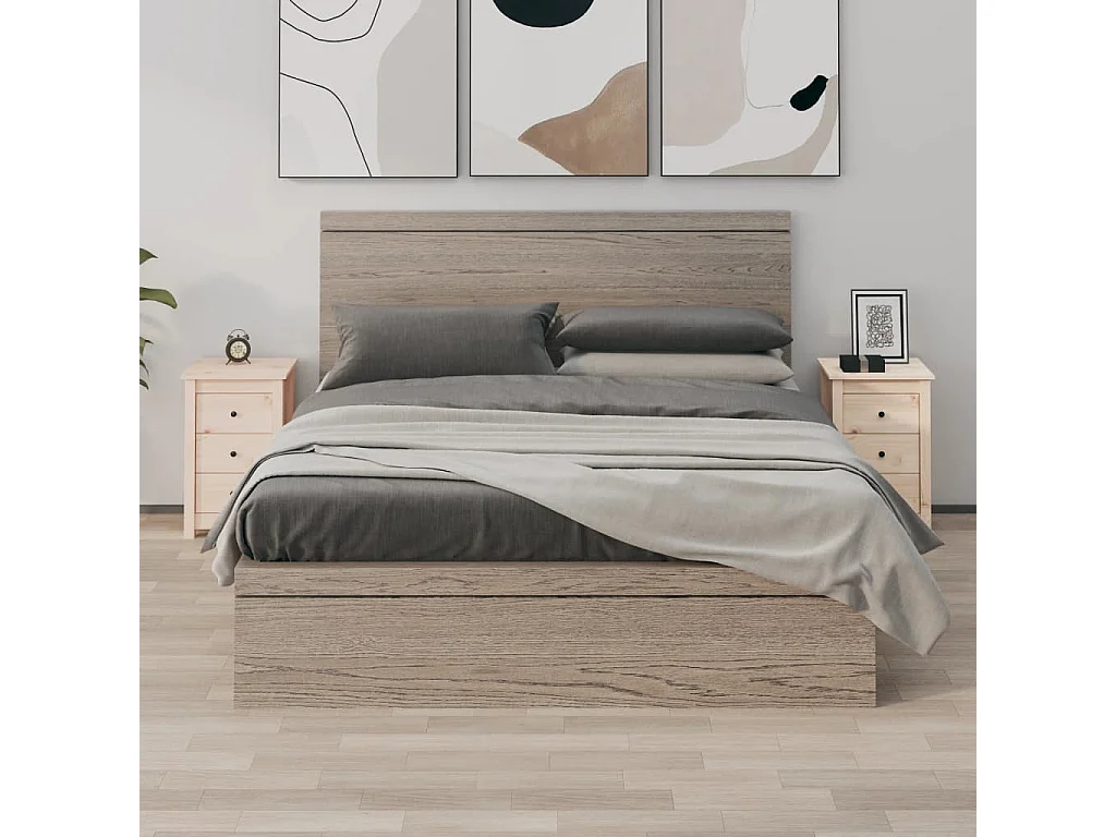 Comodini 2 pezzi 40x35x61,5 cm Legno di pino massiccio